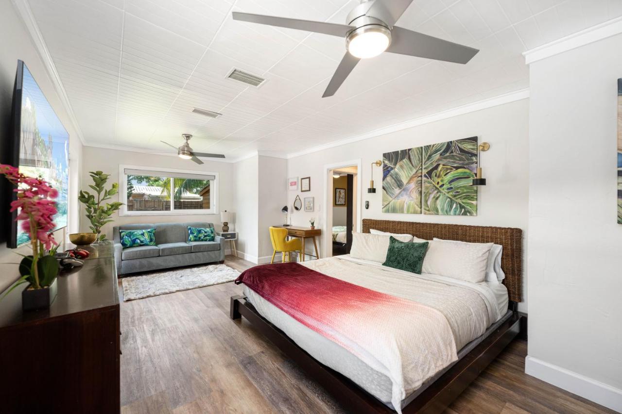 פורט לודרדייל Palms Retreat! Giant Heated Pool-Hottub-Firepit-5Min2Beach-Pets-Ev Chgr מראה חיצוני תמונה